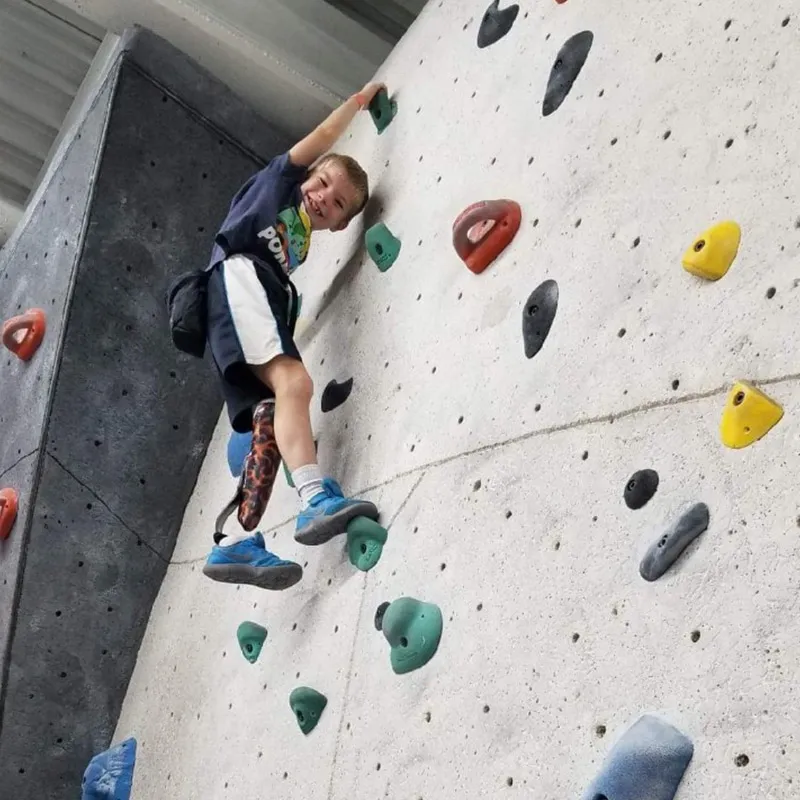 Child Rock Climbing
